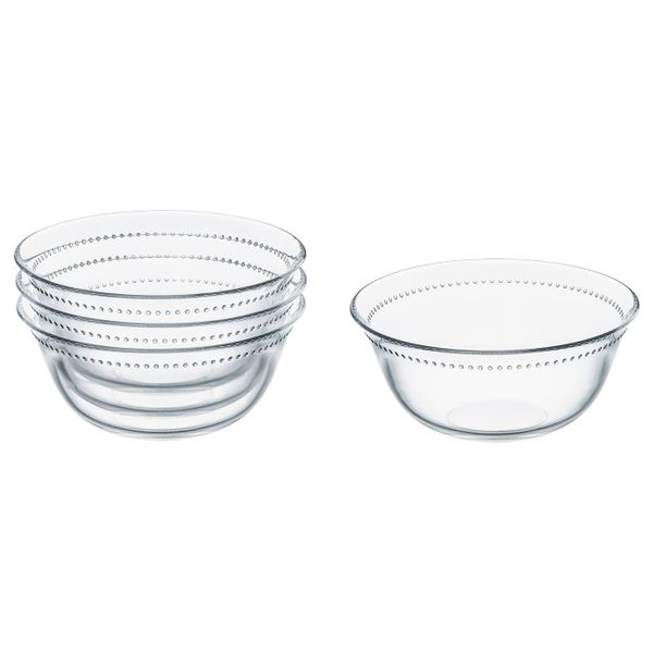 Миска, прозрачное стекло 15 см IKEA ДРЁМБИЛЬД 404.390.08 - фото 1