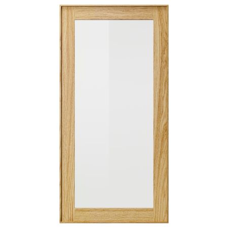 Стеклянная дверь ЭКЕСТАД, дуб