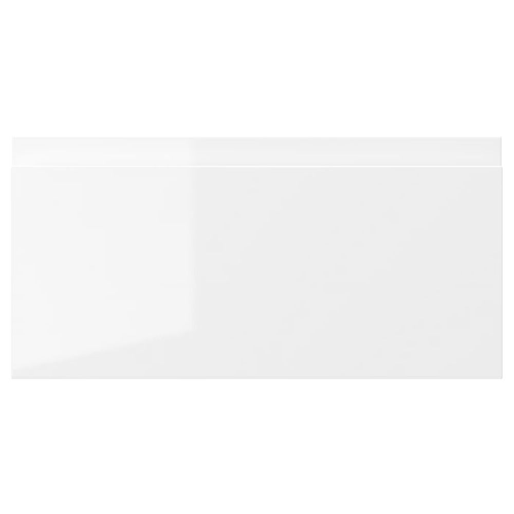 VOXTORP Фронтальная панель ящика - глянцевый белый 40x20 см - фото 1