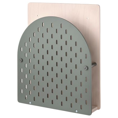 Настенный модуль для хранения, 8x38x32 см, зеленый, дерево IKEA VATTENKAR 805.412.78