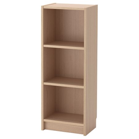 Стеллаж, 40x28x106 см, дубовый шпон, беленый IKEA BILLY БИЛЛИ 504.042.06