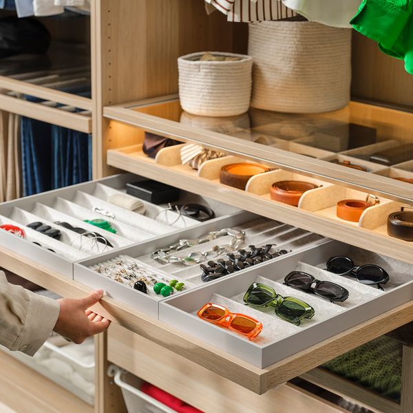 KOMPLEMENT Выдвижная полка+вставка - под беленый дуб 100x58 см - фото 2