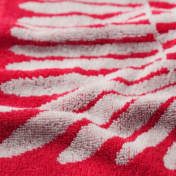 Полотенце, 30x50 см, красный, бежевый IKEA MAJSMOTT 005.651.07 - фото 3