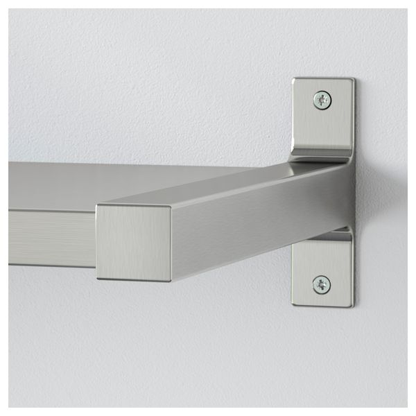 Полка навесная ЭКБИ МОСБИ / ЭКБИ БЬЕРНУМ, нержавеющ сталь (239x28 см) - схема-чертеж с размерами