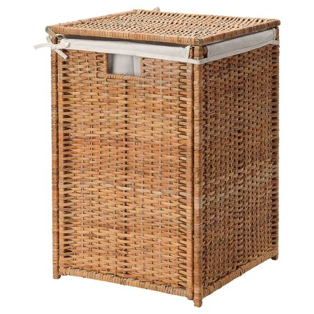 Корзина для белья с подкладкой, ротанг 80 л IKEA BRANÄS БРАНЭС 203.760.40