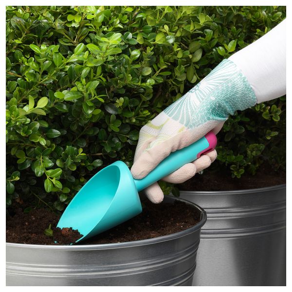 Садовые перчатки КРИДНЕЙЛИКА, с рисунком (S/M) - схема-чертеж с размерами