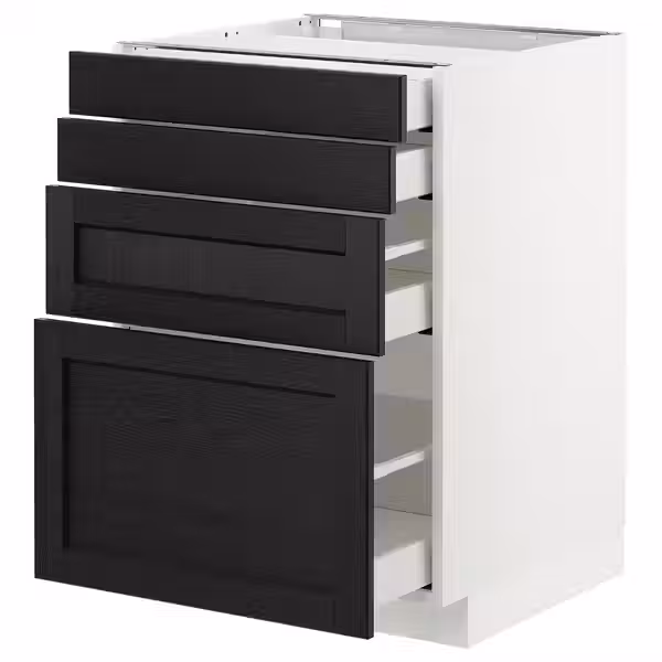 METOD / MAXIMERA Напольн шкаф 4 фронт панели/4 ящика - фото 1