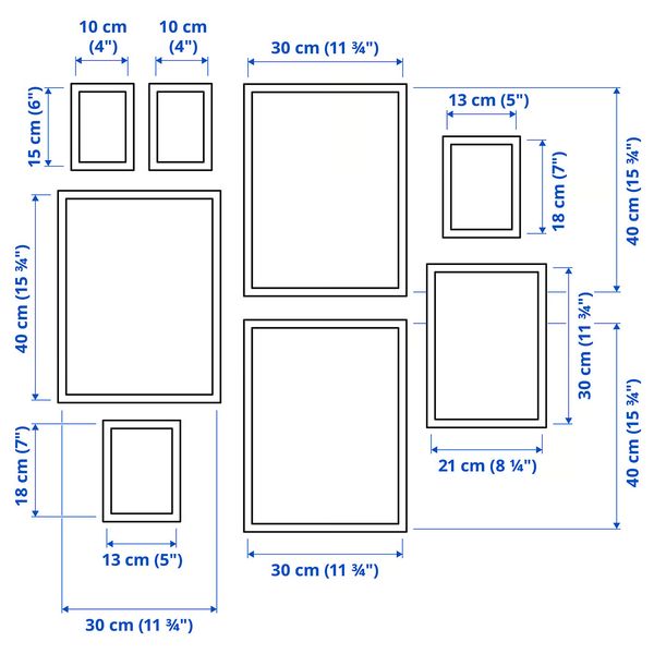 IKEA, дополнительный ракурс - схема-чертеж с размерами