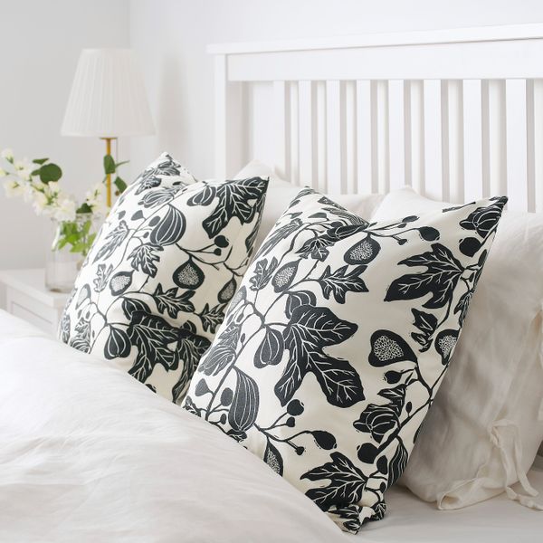 Чехол на подушку, неокрашенный/темно-серый 50x50 см IKEA ALPKLÖVER АЛЬПКЛЁВЕР 804.621.10 - фото 3