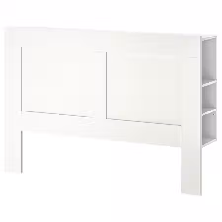 BRIMNES Изголовье с полкой - белый 160 см