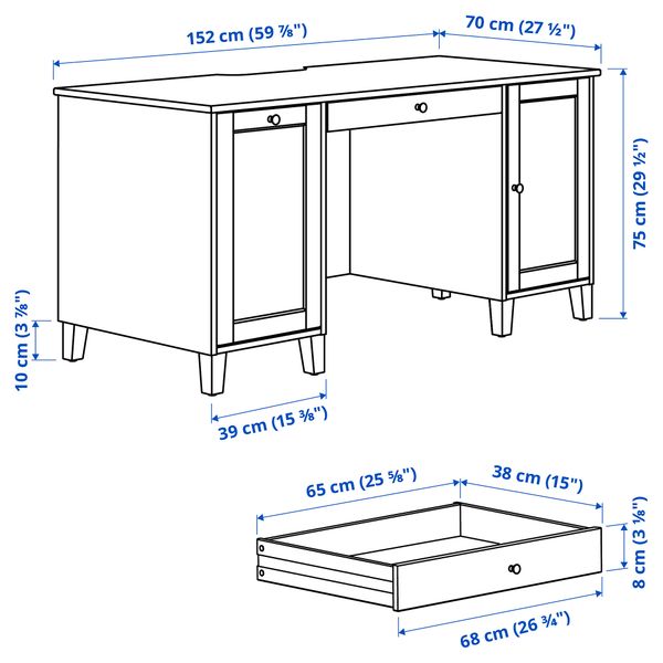 IKEA, дополнительный ракурс - схема-чертеж с размерами