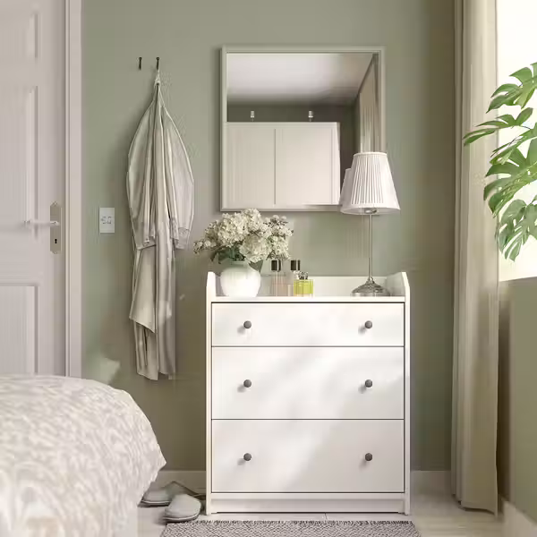 NYPONBUSKE НИПОНБЮСКЕ Зеркало - серо-бежевый 65x65 см - фото 4