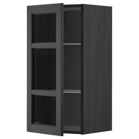 Навесной шкаф, полки, стеклянная дверца IKEA METOD МЕТОД 394.639.85