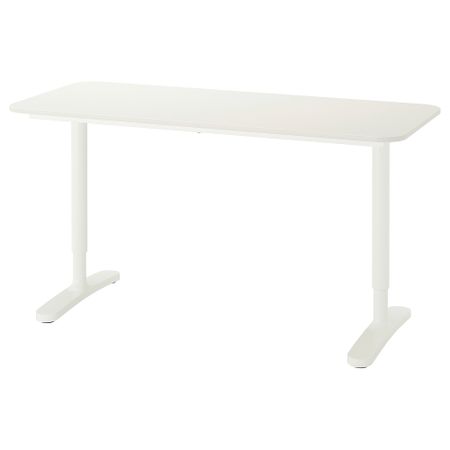 Письменный стол, 140x60 см, белый IKEA BEKANT БЕКАНТ 390.063.55