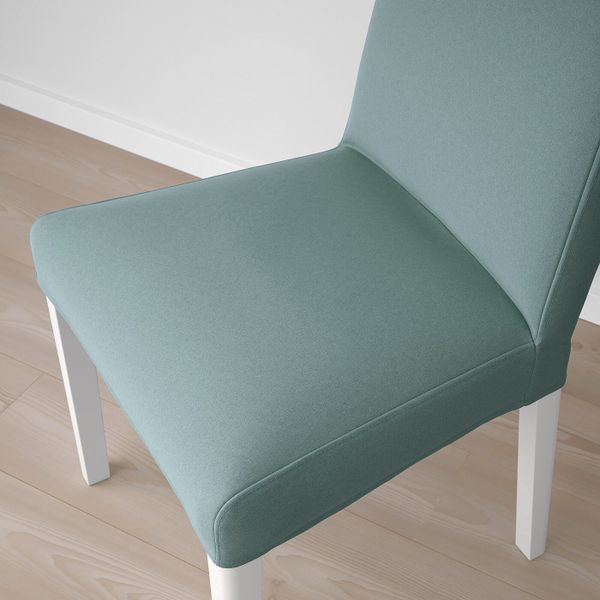 Стул, белый/Льюнген светло-зеленый IKEA BERGMUND БЕРГМУНД 593.900.02 - схема-чертеж с размерами