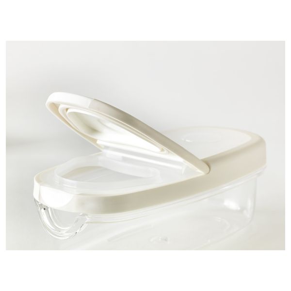 Контейнер + крышка для сухих продуктов, прозрачный, белый, 0.3 л IKEA IKEA 365 + HJÄLTE ИКЕА 365 + ЙЭЛТЕ 800.667.18 - фото 4