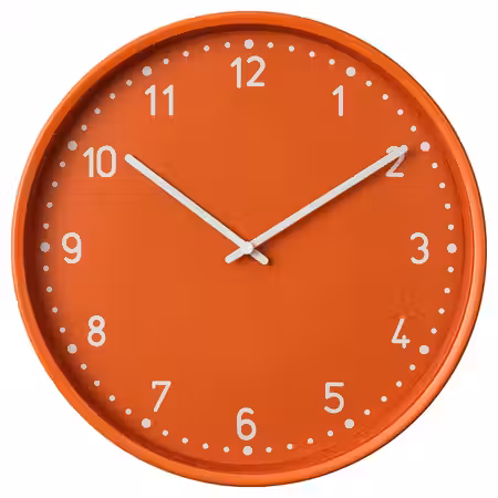 BONDIS Настенные часы - оранжевый 38 см