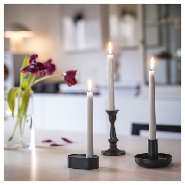 Неароматическая свеча, 25 см, светло-серый IKEA KLOKHET КЛОКХЕТ 805.381.29 - фото 4