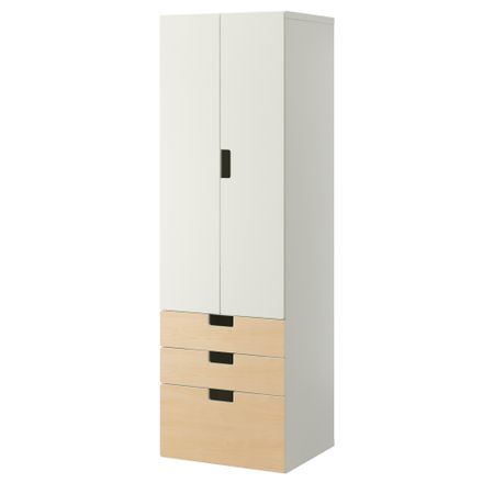 Комбинация для хранения СТУВА, белый, береза (60x50x192 см)