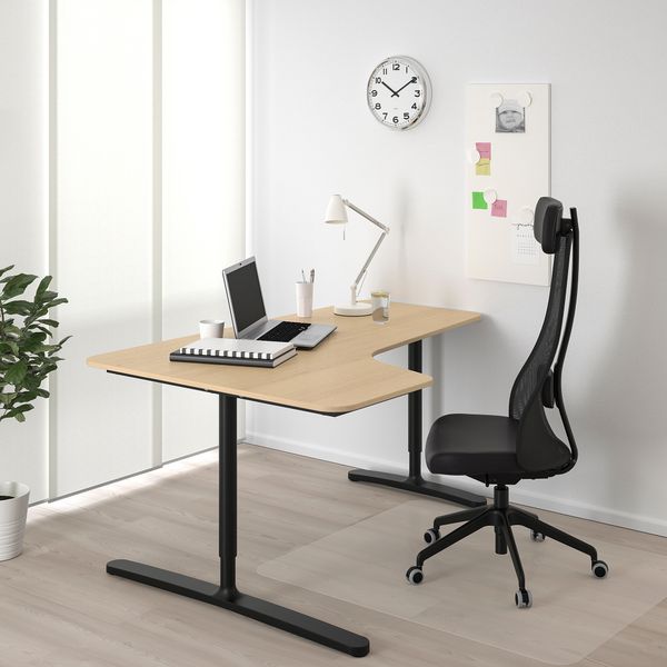 Угловой письменный стол левый, 160x110 cm IKEA BEKANT БЕКАНТ 692.828.08 - фото 3