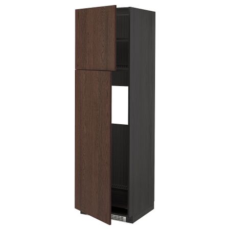 Высокий шкаф для холодильника, 2дверцы, 60x60x200 cm IKEA METOD МЕТОД 794.603.05