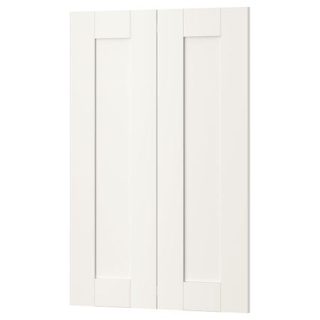 Дверца для напольного углового шкафа, 2 штуки СЭВЕДАЛЬ, белый (25x80 см)