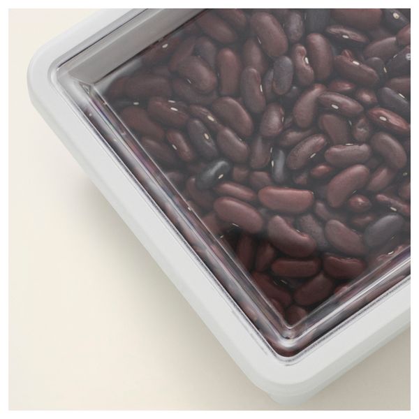 Контейнер + крышка для сухих продуктов ТИЛЛЬСЛУТА, белый (22x15x6 см) - схема-чертеж с размерами