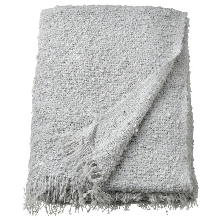 Плед, 130x170 см, серо-синий IKEA SANDBRODD 105.495.41