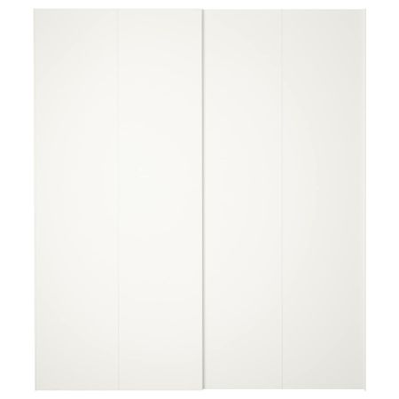 Пара раздвижных дверей, белый 200x236 см IKEA HASVIK ХАСВИК 192.502.49