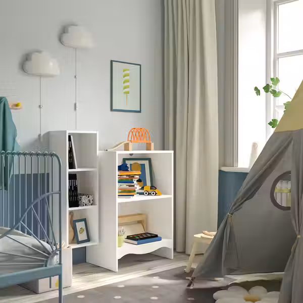 SMÅGÖRA Пеленальный столик/стеллаж с полкой - белый - фото 3