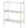 EKENABBEN Открытый стеллаж - осина/белый 70x34x86 см