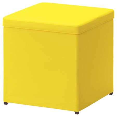 Табурет для ног с ящик для/хрн, Ранста желтый IKEA BOSNÄS БОСНЭС 303.837.14