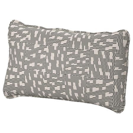 Чехол на подушку спинки ВАЛЛЕНТУНА, Фуннарп черный, бежевый