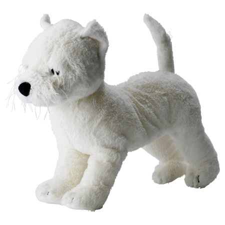 Мягкая игрушка РУФФИГ, собака, белый (40 см)