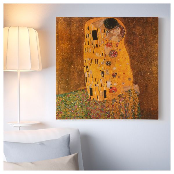 Картина ПЬЕТТЕРИД, Поцелуй (90x90 см) - фото 2