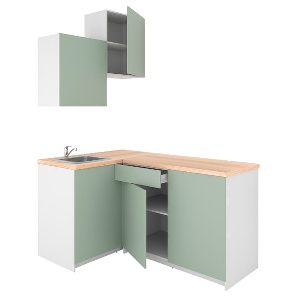 Кухня, серо-зеленый 120x180x260 см IKEA KNOXHULT КНОКСХУЛЬТ 294.091.83 - фото 1