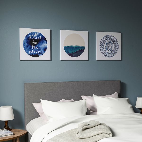 Картина, Синева 40x40 см IKEA ПЬЕТТЕРИД 204.369.54 - фото 4