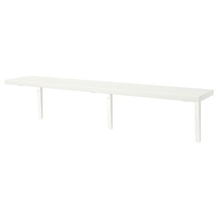 BERGSHULT / TOMTHULT Полка с консолью - белый 120x20 см