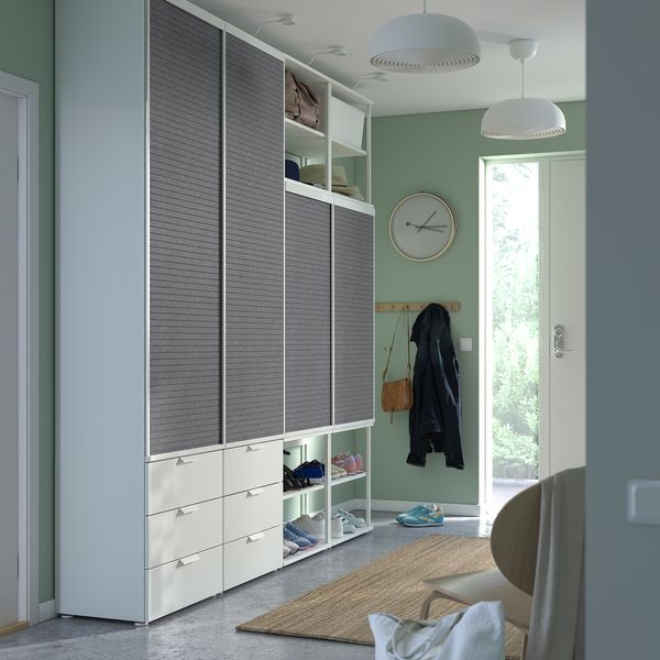 Гардероб, 4раздвижные двери + 6 ящиков IKEA PLATSA ПЛАТСАA ПЛАТСА 994.941.87 - фото 3