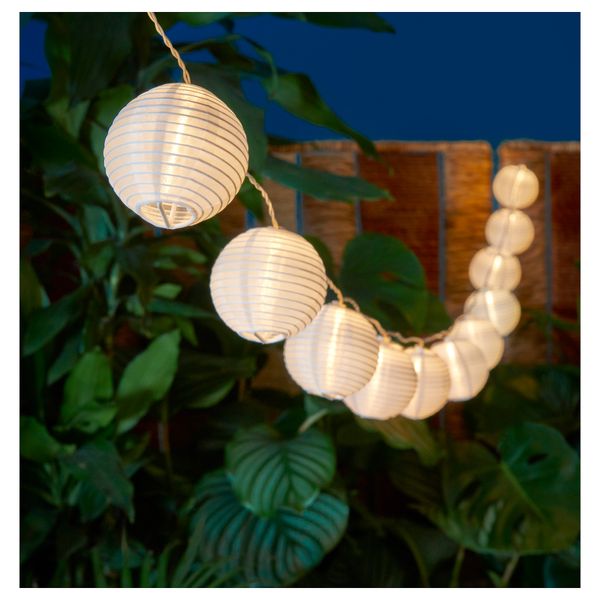 Украшение для гирлянды СОЛВИДЕН, шаровидный белый - схема-чертеж с размерами