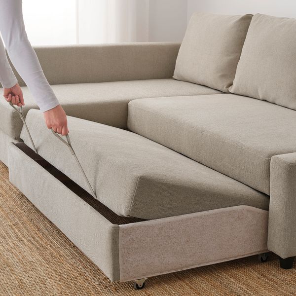 Угловой диван-кровать с отделением для хранения IKEA FRIHETEN ФРИХЕТЭН 093.262.40 - фото 4