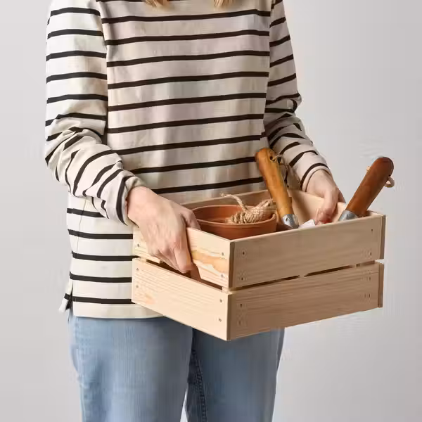 KNAGGLIG Ящик - сосна 23x31x15 см - фото 5