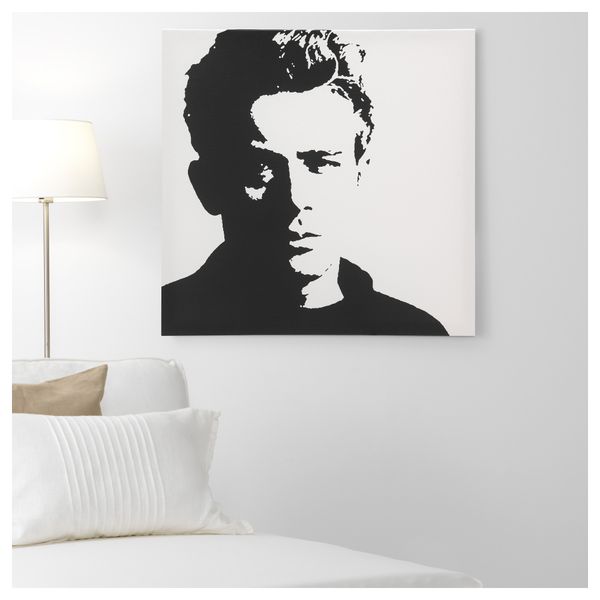 Картина ПЬЕТТЕРИД, Джеймс Дин (90x90 см) - схема-чертеж с размерами