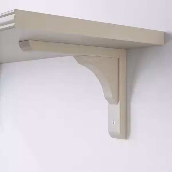 BERGSHULT / RAMSHULT Полка навесная - серо-бежевый 80x30 см - схема-чертеж с размерами