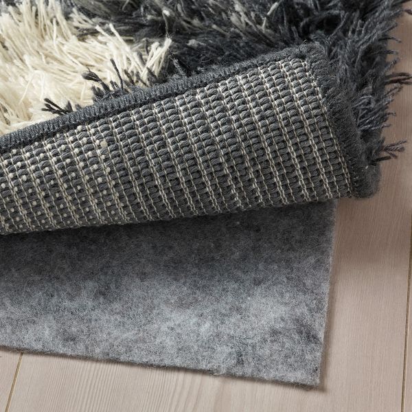 Ковер, длинный ворс, разноцветный 133x195 см IKEA NAUTRUP НАУТРУП 004.400.18 - схема-чертеж с размерами