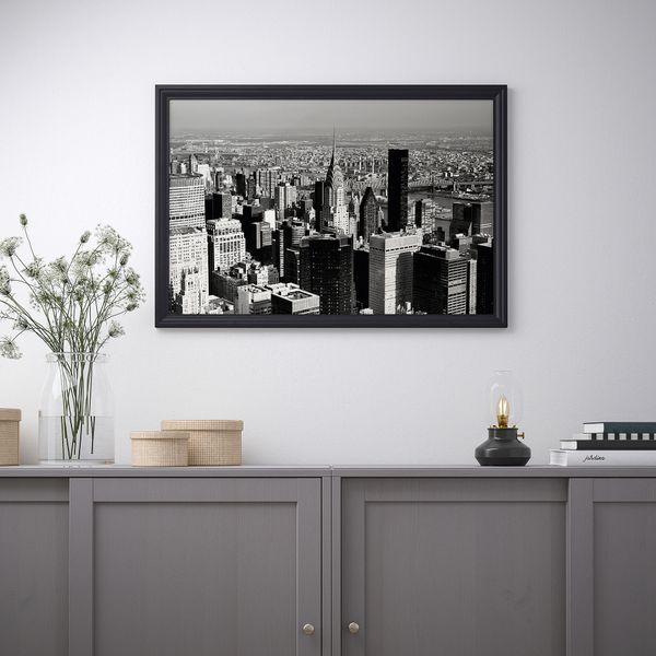 Постер, Мегаполис, 61x91 см IKEA DRÖMBILD ДРЁМБИЛЬД 804.418.39 - схема-чертеж с размерами