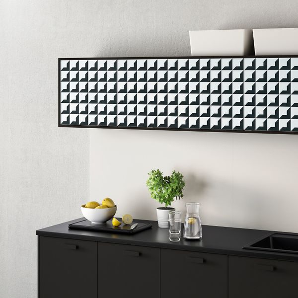 Дверь, с печатным рисунком 40x40 см IKEA ИТТЕРБИН 104.087.15 - схема-чертеж с размерами