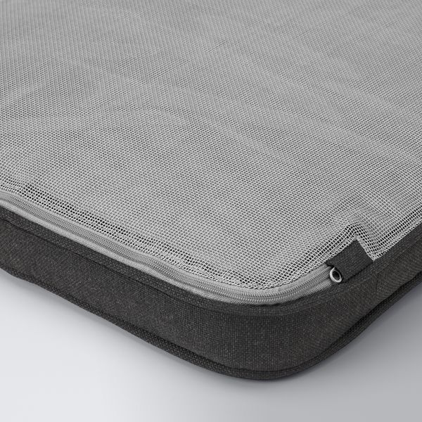 Подушка на садовый стул, антрацит, 50x50 см IKEA JÄRPÖN ЙЭРПОН, DUVSTOCKHOLM СТОКГОЛЬМMEN ДУВХОЛЬМЕН 693.048.67 - фото 5