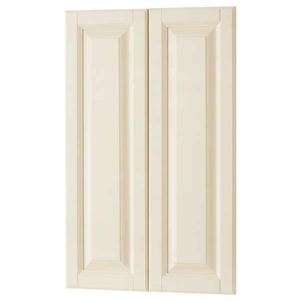 Дверца для напольного углового шкафа, 2 штуки ДАЛАРНА, белый с оттенком (25x80 см) - схема-чертеж с размерами