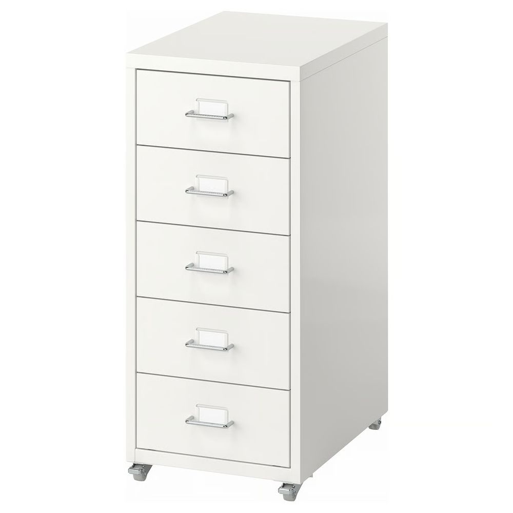 HELMER Тумба с ящиками на колесах - белый 28x65 см - фото 1